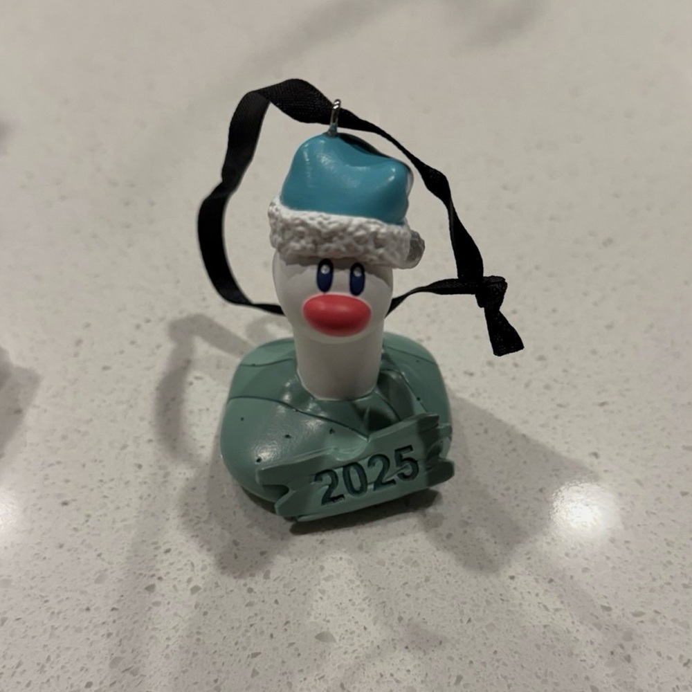Pokemon Holiday Ornament with Blue and Red Accents